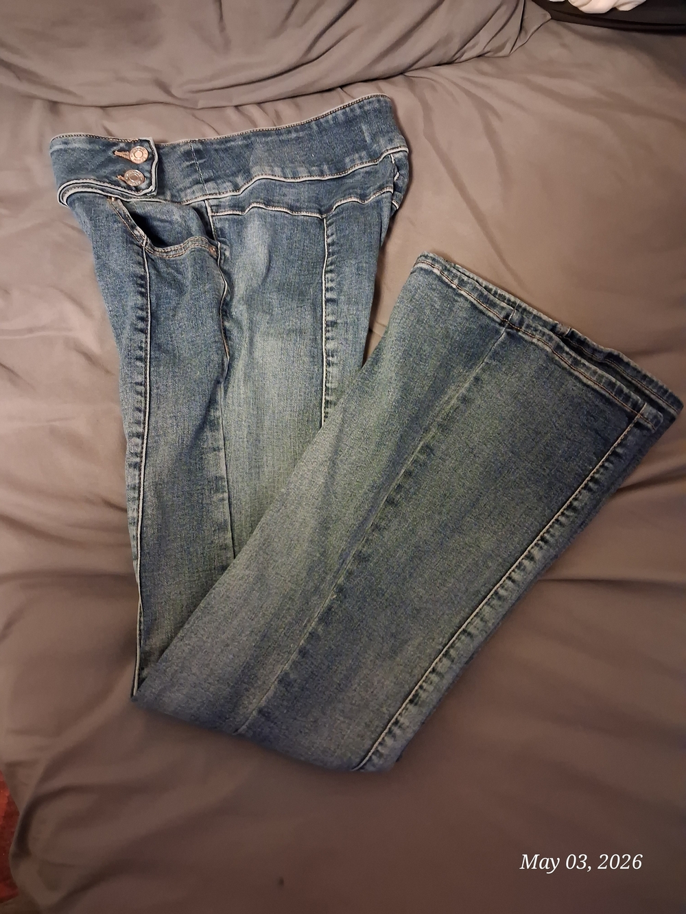 Garage Women's Light Blue Flare Jeans